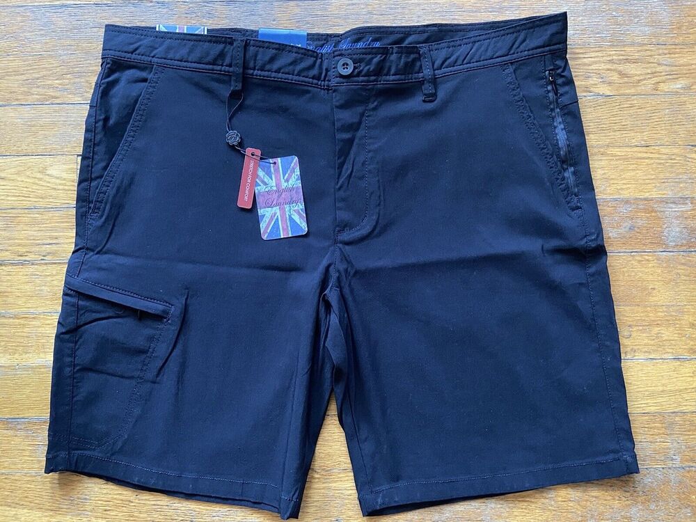 ENGLISH LAUNDRY Black Hybrid Performance Shorts Mens sz 40 (NWT)